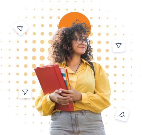 Estudiante con libro